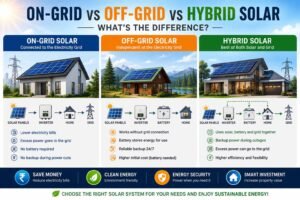 on grid vs off grid vs hybrid solar
